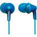 Panasonic ErgoFit In-Ear Earbud Headphones with Mic + Controller Blue