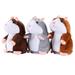 15cm Lovely Talking Hamster Speak Talk Sound Record Repeat Stuffed Plush Animal Kawaii Hamster Toys (Gray)