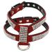 Jpetyy Suede Leather Rhinestone Pet Harness And Leash set for Small Medium Dogs Chihuahua