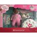 American Girl Bitty Baby Doll 15 + Special Starter Collection- Dark skin doll black hair brown eyes