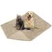 PetAmi Waterproof Dog Blanket For Bed XL Dog Pet Blanket Couch Cover Protection Sherpa Fleece Fuzzy Leakproof Bed Blanket for Sofa Furniture Protector Crate Kennel Soft Reversible 60x80 Taupe