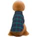 BT Bear Pet Clothes Dog Plaid T-Shirt Lapel Jacket Coat Pet Halloween Party Costume for Puppy Small Dog Cat (XXL Green)