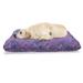 Paisley Pet Bed Purplish Pattern in Doodle Style Along Abstract Flowers Ornaments Eastern Art Chew Resistant Pad for Dogs and Cats Cushion with Removable Cover 24 x 39 Multicolor by Ambesonne