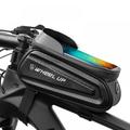 Balems Bike Phone Bag Pouch Top Tube Bag Bike Phone Mount Bag Cycling Front Frame Bag Bike Accessories Bag Phone Holder Compatible for IPhone 11 Xs Max Pro Plus