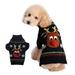 MERSARIPHY Dog Christmas Sweater Pet Reindeer Snowflake Pattern Warm Turtleneck Knitwear