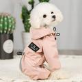 Summark Reflective Dog Raincoat Waterproof Dog Rain Jacket Coat Clothes Small Medium Dogs Hoodies Jumpsuit Raincoats French Bulldog