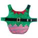 JINSIJU Dog Christmas Elf Costume Soft Cotton Puppy Christmas Outfit Winter Pet Vest Cosplay Clothes for Puppy Small Medium Dogs Muticolor Small