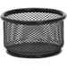 Lorell Black Mesh/Wire Paper Clip Holder 3.8 x 2.1 x - Steel - 1 Each - Black