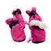 yuehao pet supplies breathable non-slip outdoor pet shoes cover soft sole foot cover pink