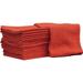 Auto-Mechanic Shop Towel Rags 100% Cotton Commercial Grade Size 14x14 Perfect Drying Pad Rag for Cleaning Cars and Equipment 25 Pack (Red)