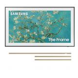 SAMSUNG 50-inch QLED The Frame Series Quantum HDR Smart TV with Samsung 50 Customizable Bezel - Modern Teak (2022)