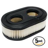5-Pack Replacement Briggs & Stratton 09P702-0015-H1 Engine Air Filter - Compatible Briggs & Stratton 593260 Filter