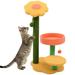 DENTRUN Cat Scratching Post 26 Cat Claw Scratcher with Platform Natural Sisal Cat Tree with Perch Dangling Ball Cat Tower Cat Tower for Indoor Cats Kittens