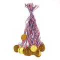 20pcs Children Gold Plastic Winners Medals Sports Day Party Bag Prize Awards Toys For party decor