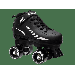 Epic Galaxy Elite Black Quad Roller Skates - Size 1