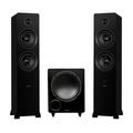 Fluance Ai81 Powered Floorstanding Speakers 10 Powered Subwoofer 15ft Sub Cable