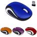 Limei 2 4G Wireless Mouse 1200 DPI Mobile Optical Cordless Mouse with USB Receiver Portable Computer Mice Wireless Mouse for Laptop PC Desktop 3 Buttons Purple