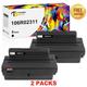 Toner Bank 2-Pack Compatible Toner Replacement for Xerox 106R02311 WorkCentre 3315DN 3325DN Printer Components Supplies for Home Office Black