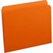 Smead File Folders with Reinforced Tab Letter - 8 1/2 x 11 Sheet Size - 3/4 Expansion - Straight Tab Cut - 11 pt. Folder Thickness - Orange - 1.12 oz - Recycled - 100 / Box