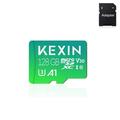 KEXIN 128GB Micro SD Card with Adapter High Speed TF Card for Phone/Camera/Drone/Dash Cam 4K Video Recording