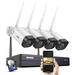 ANNKE 3MP CCTV System 8CH HD Wireless NVR Kit 4pcs IP66 Waterproof IR Night Vision IP Wifi Camera Security System CCTV Kit with 1T Hard Drive