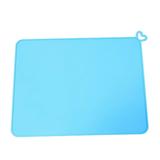 iOPQO Pet Supplies Pet Placemat Dog Food Mat Pet Puppy Cat Feeding Mats Waterproof Dog Food Water Bowl Placemat Blue