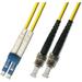 25 Meter Singlemode Duplex Fiber Optic Cable (9/125) - LC to ST - Yellow
