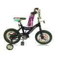 USToyOutlet 12 BMX S-Type Frame Bicycle Coaster Brake One Piece Crank Chrome Rims Black Air Tire Kid s Bike - Black