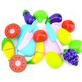 Zhaomeidaxi Cutting Cooking Food Toy - 6Pcs/Set Kitchen Play Food Wooden Magnetic Pretend Play Set Educational Toy Fruits Vegetables for Children Learning Gift