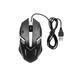 MABOTO CM-818 Wired Optical Mouse Gaming Mouse 1200DPI USB Gaming Mouse Ergonomic Mouse with Colorful Breathing Light Black