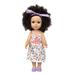 qucoqpe 13.7Inch Fun Black Doll Baby Girl Doll with Pretty Dress Clothes Set African Washable Realistic Silicone Girl Dolls -Birthday Gift for Kids Girls