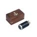 Handcrafted Decor FT-0262 Solid Brass with Leather Spyglass- 6 in.