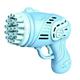 Bubble Machine - 23 Hole Gatling Bubble Gun for Kids Upgrade Bubble Machine Bubble Gun Toys for Kids Toddler Ages 3-10 Boys Girls Automatic Bubble Maker Bubble Solution Blue