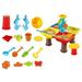 QISIWOLE Toys Water Table for Toddlers Sand and Water Table Beach Toys Sand Toys Set Sand Molds Sandbox Toys for Boys Girls Age 1 2 3 Year Old Deals