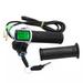 Tomshoo 24V/36V/48V Electric Bike Grip Throttle with LCD Battery Display Electric Bicycle Throttle Grip with Power Indicator