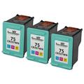 Speedy Inks Remanufactured Ink Cartridge Replacement for HP 75 (Tri-Color 3-Pack)