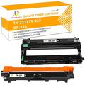 Toner H-Party Compatible Toner Cartridge Drum Unit Set for Brother TN-221BK DR-221 Printer Replacement Kit (1x TN-221BK Toner + 1x DR-221 Drum Unit Black)