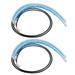 OUNONA 2Pcs 30CM Dual Color LED Headlight Strip Tube Waterproof Daytime Running Light