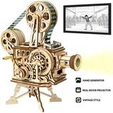Robotime 3D Wooden Puzzles DIY Vitascope Model Building Kits Mechanical Craft Kits Birthday Gift for Friends and Family
