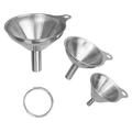 3 Pieces Kitchen Funnels Mini Funnels for Transferring Essential Oils Liquid