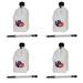 VP Racing Fuels Motorsport 5.5 Gal Utility Jug w/ 14 Hose White (4 Pack)