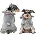 Winter Warm Pet Dog Clothes Cute Grey Koala Dogs Hoodie Coat Jacket Coral Fleece for Small Dog And Cat French Bulldog Clothing