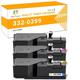 Toner H-Party 3-Pack Compatible Toner Cartridge Replacement for Dell 332-0400 332-0401 332-0402 for Use with Dell C1660W Printer Ink Printer Ink Cyan Magenta Yellow