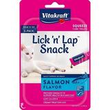 Vitakraft VitaKraft Lick N Lap Snack Salmon Cat Treat 5 count Pack of 3