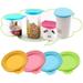 4 Pack Pet Can Covers Pet Food Tin Lids Universal Silicone Cat Dog Food Can Lids One Size Fit 3 Standard Size