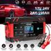 12V/8A 24V/4A Automatic Smart Battery Charger/Maintainer with LCD Display Pulse Repair Charger Pack for Car Lawn Mower Motorcycle Boat SUV and More - J30