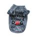 Soft Comfy Tshirt Cat Dog Puppy Shirt Cute Pet Apparel Dog Clothes for Small Dogs Breathable Printing Vest Gray Medium