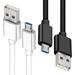 Limei 1 FT Long Android Charger Cable Fast Charge USB to Micro USB Cable White Micro USB 2.0 Cable USB 2A Micro Cable for Samsung Charger Cord Tablet Galaxy 7 S7 S6 Edge LG Phone Black 1 Pack