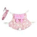 Eye-catching Pet Dress Safe Traction Cotton Flower Adjustable Rabbit Guinea Pig Costume for Daily