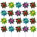 JTWEEN 100 Pieces Plastic Colorful Windmill Party Pinwheels DIY Pinwheel for Kids Toy Garden Party Lawn Decor Assorted Color